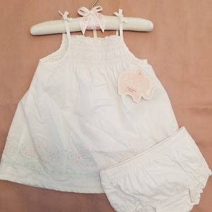 Baby lined sundress w/pants